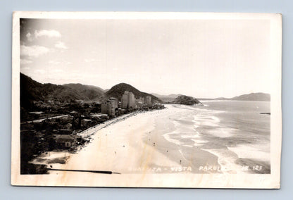 Stará fotografie Guaruja pohled na pláž a město (M30446)