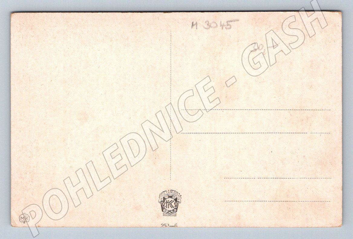 Postcard portrait of a woman KV Muttich painting (M3045)