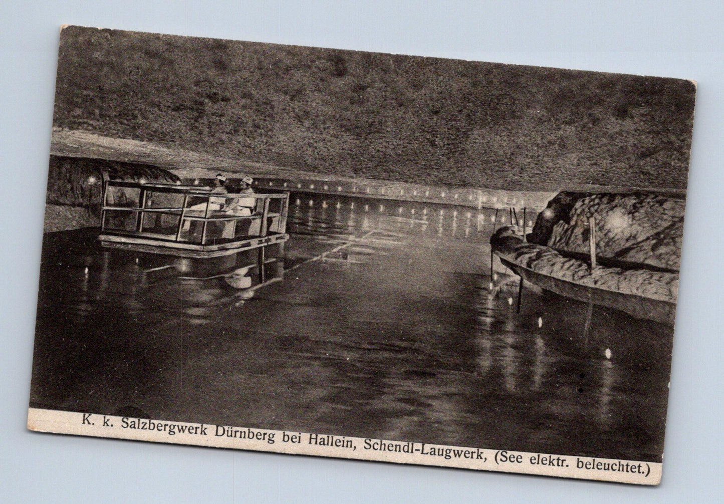 Rakousko Dürnberg Hallein solný důl podzemní jezero (M30452)