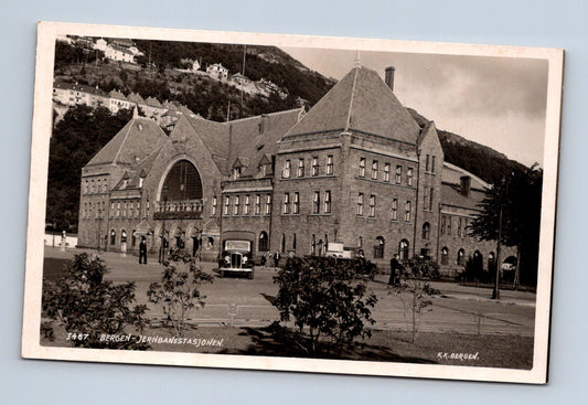 Pohlednice Norsko Bergen železniční nádraží (M30462)