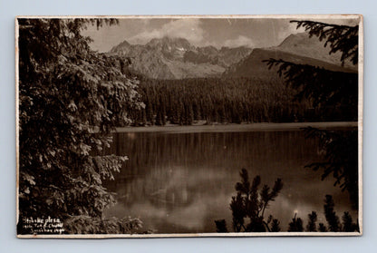 Pohlednice Slovensko Štrbské Pleso jezero hory 1940 (M30474)
