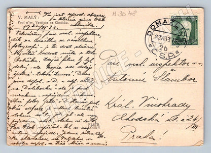 Postcard pilgrimage to St. Lawrence Chodsko 1933 (M3048)