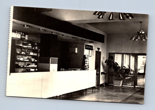 Pohlednice Slovensko Trebišov Hotel Tokai recepce 1968 (M30480)
