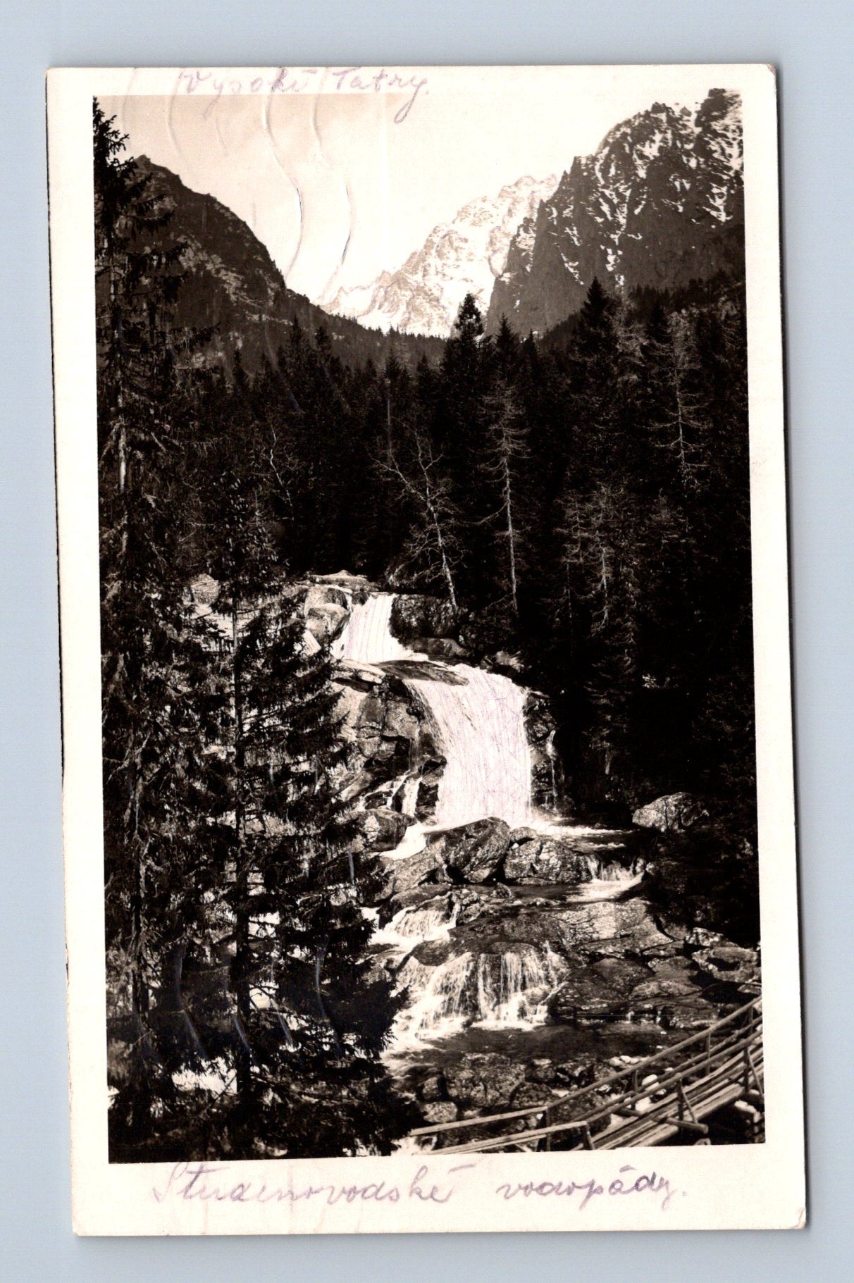 Pohlednice Slovensko Vysoké Tatry vodopády 1930 (M30485)