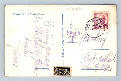 Pohlednice Slovensko Štrbské Pleso Vysoké Tatry 1943 (M30493)
