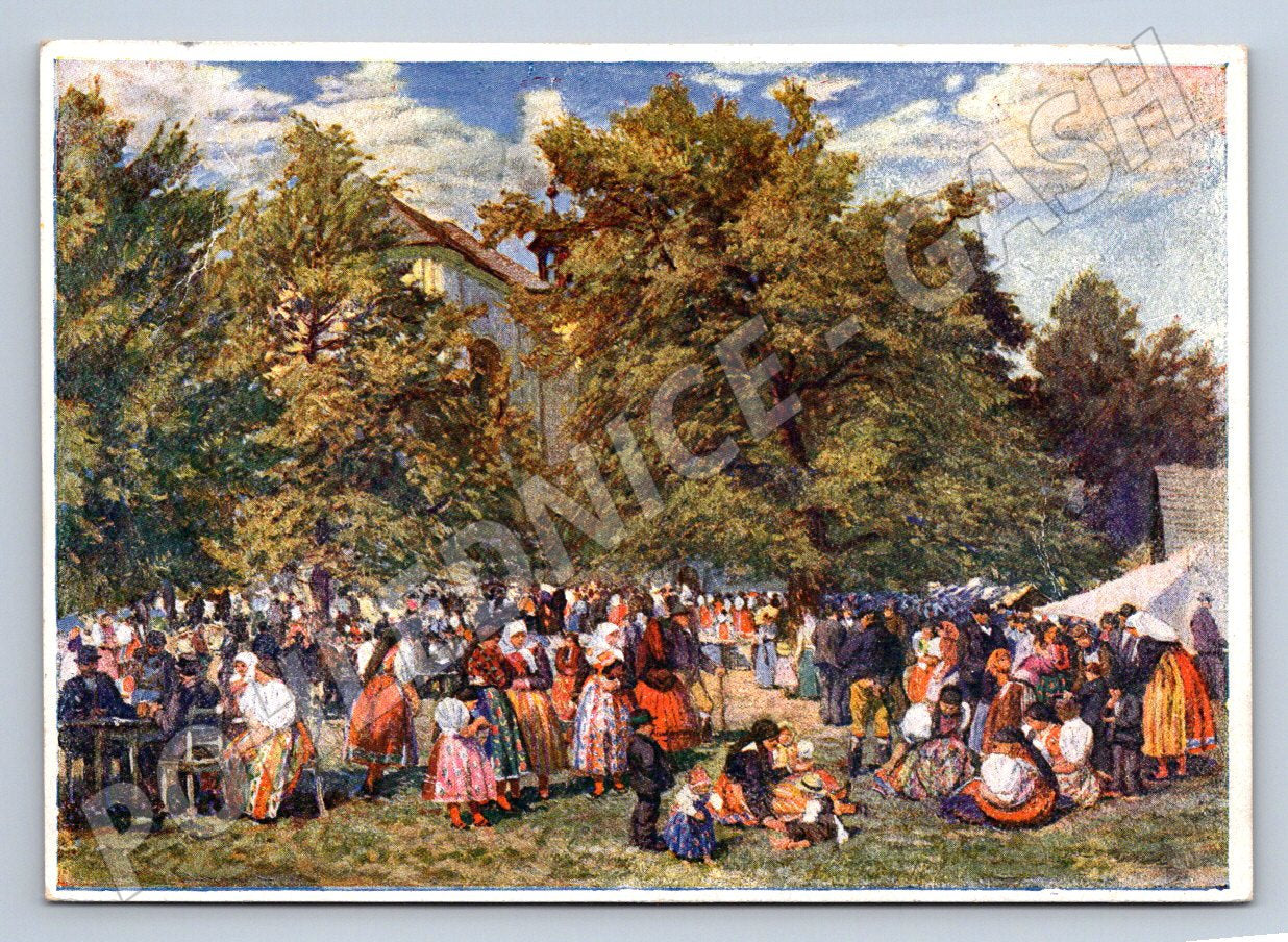 Postcard Václav Malý Hu of Saint Lawrence (M3050)