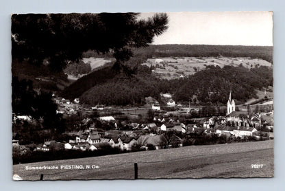 Pohlednice Rakousko Piesting s kostelem 1956 (M30505)