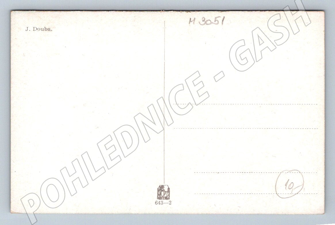 Postcard folk costume J Douba ethnographic (M3051)