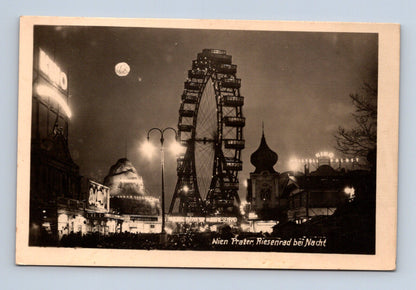 Pohlednice Rakousko Vídeň Prater Riesenrad v noci (M30514)