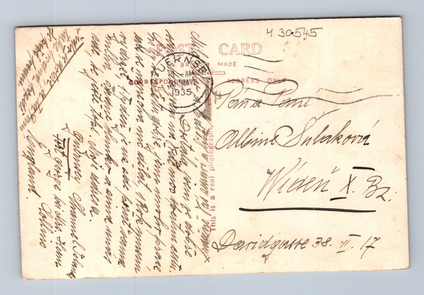 Pohlednice Velká Británie Herm ostrov 1935 (M30545)