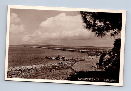 Pohlednice Chorvatsko Veli Lošinj promenáda 1936 (M30550)
