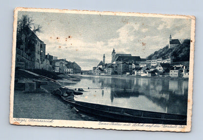Pohlednice Rakousko Steyr řeka Enns a město 1913 (M30561)