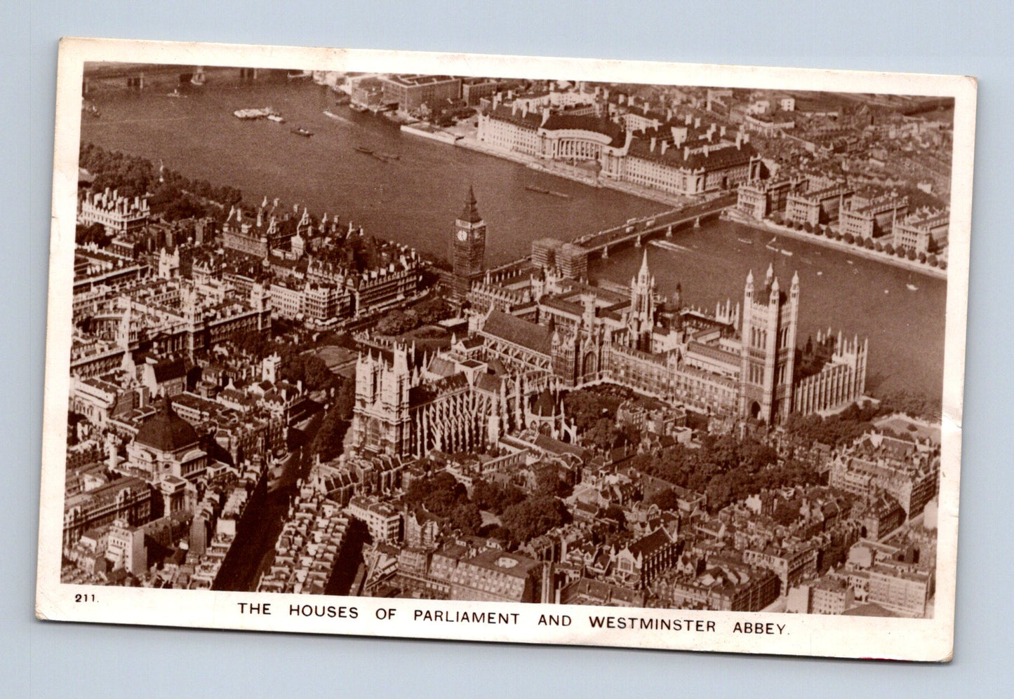 Pohlednice Velká Británie Londýn Houses of Parliament 1947 (M30563)