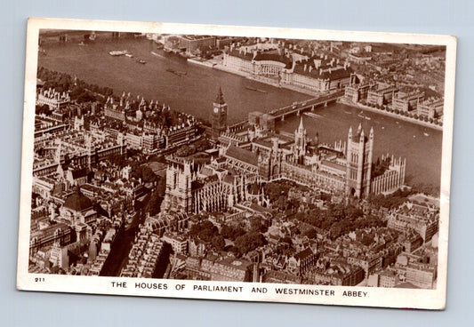 Pohlednice Velká Británie Londýn Houses of Parliament 1947 (M30563)