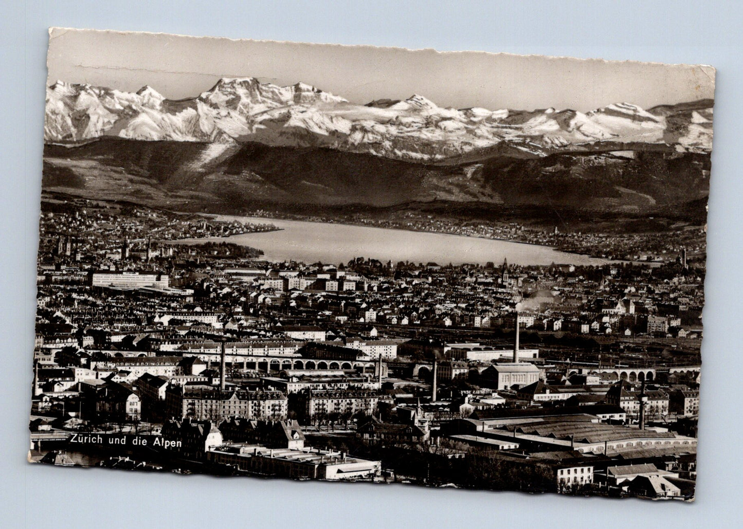 Pohlednice Švýcarsko Zürich Alpy 1939 (M30567)