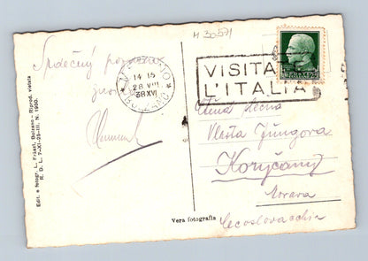 Pohlednice Itálie Merano Castel Tirolo 1938 (M30571)