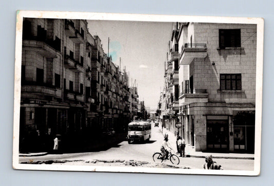 Pohlednice Izrael Tel Aviv městská ulice autobus 1955 (M30572)