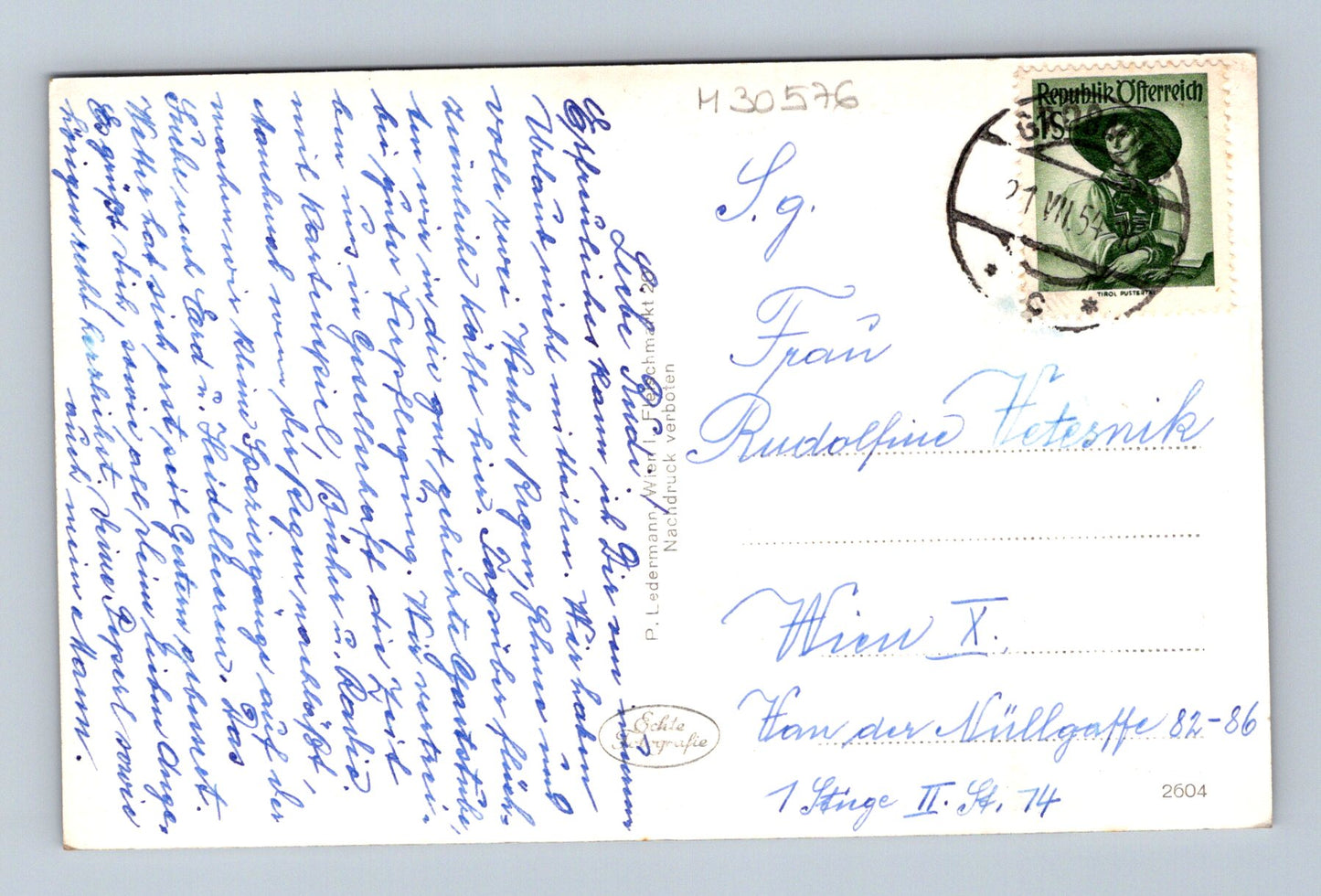 Pohlednice Rakousko Gröbming, Niedere Tauern 1954 (M30576)