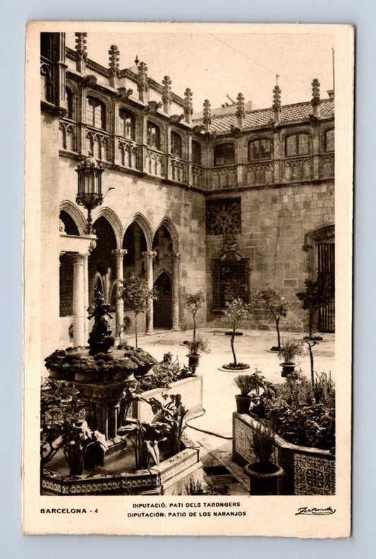 Pohlednice Španělsko Barcelona Patio de los Naranjos (M30583)