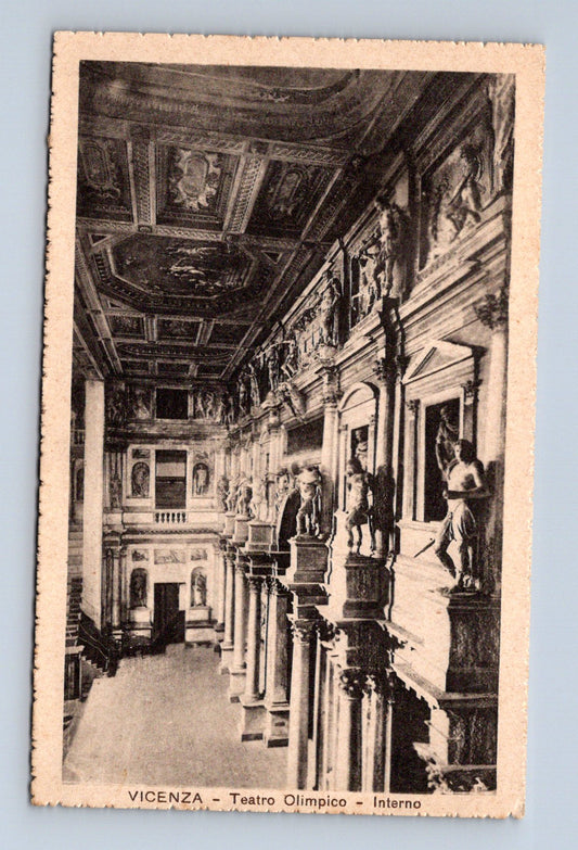 Pohlednice Itálie Vicenza Teatro Olimpico interiér (M30586)