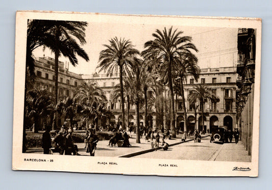 Pohlednice Španělsko Barcelona Plaça Reial (M30591)