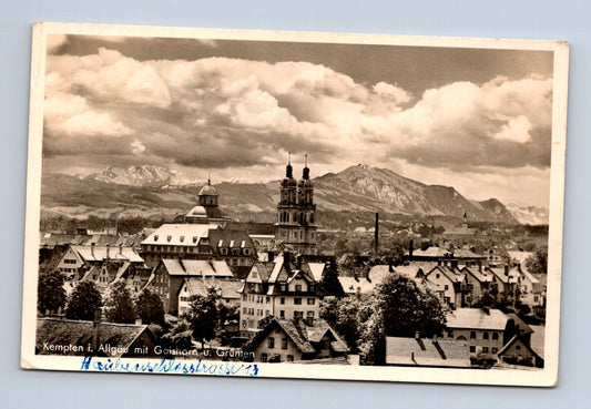 Pohlednice Německo Kempten i. Allgäu panorama s horami (M30593)