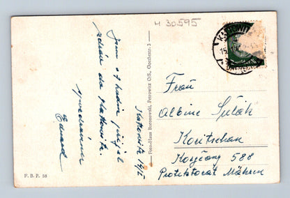Pohlednice Polsko Kattowitz O/S. městské budovy ca. 1940 (M30595)