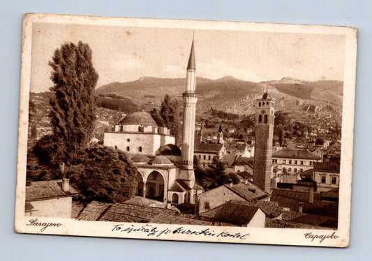 Pohlednice Bosna a Hercegovina Sarajevo Begova džamija 1928 (M30597)