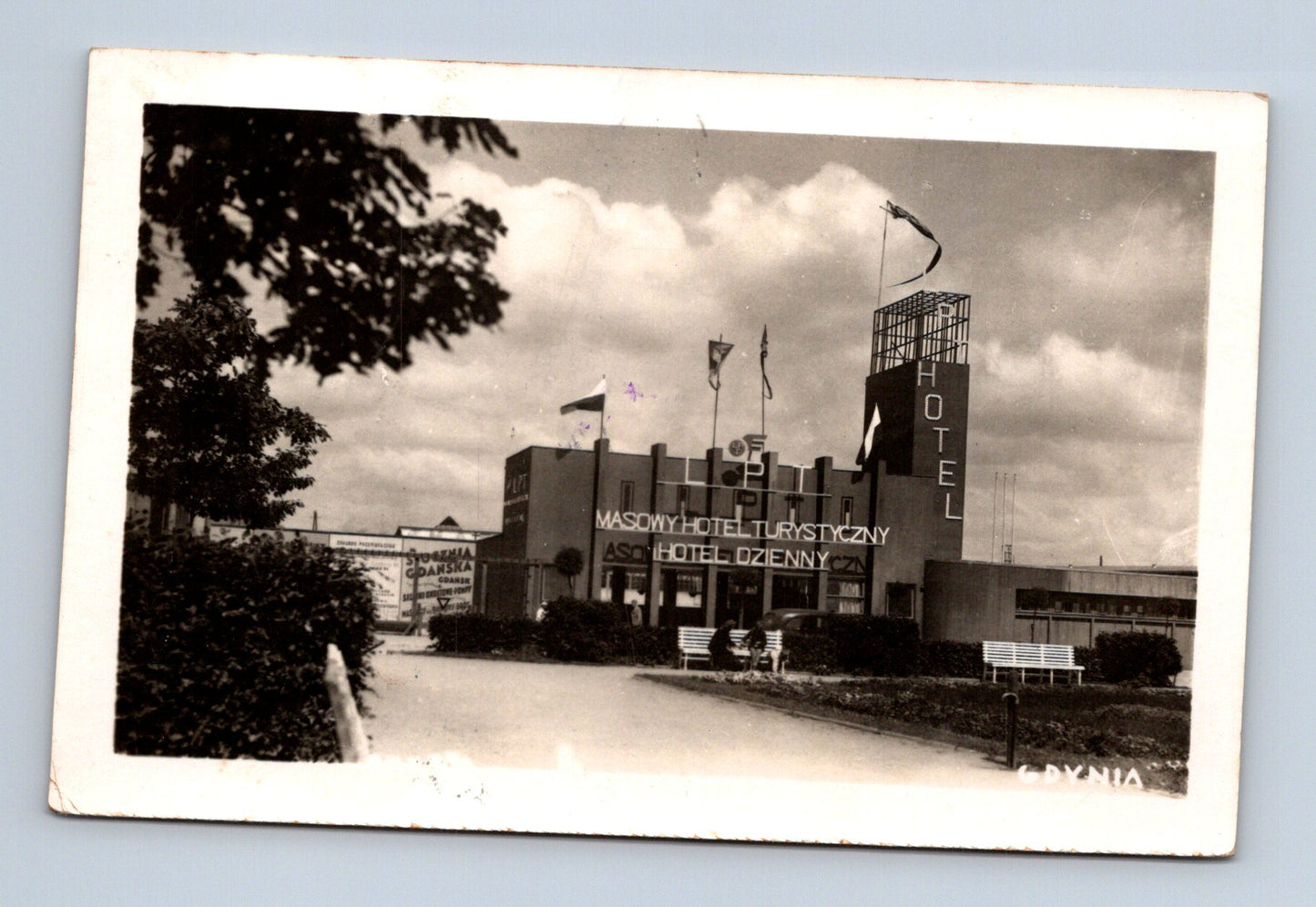 Pohlednice Polsko Gdynia Masowy Hotel Turystyczny nacisti (M30598)