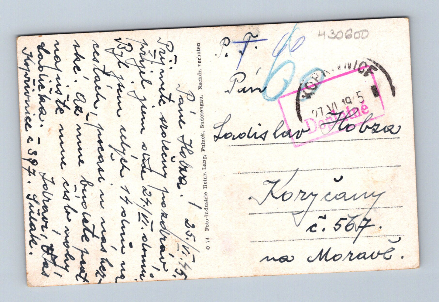 Pohlednice Kopřivnice (Nesselsdorf) multi-pohled 1935 (M30600)