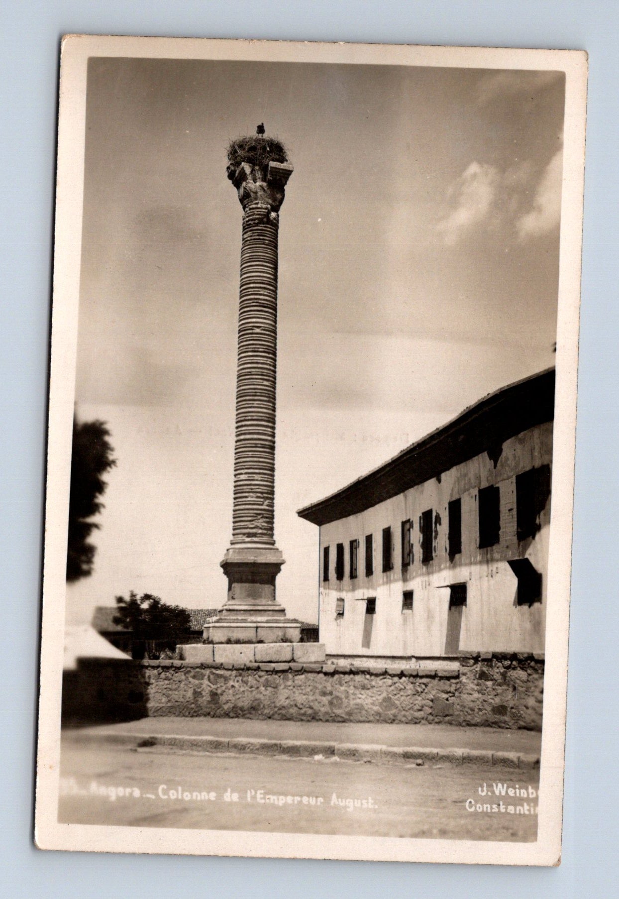 Pohlednice Turecko Angora Column of Augustus 1933 (M30603)