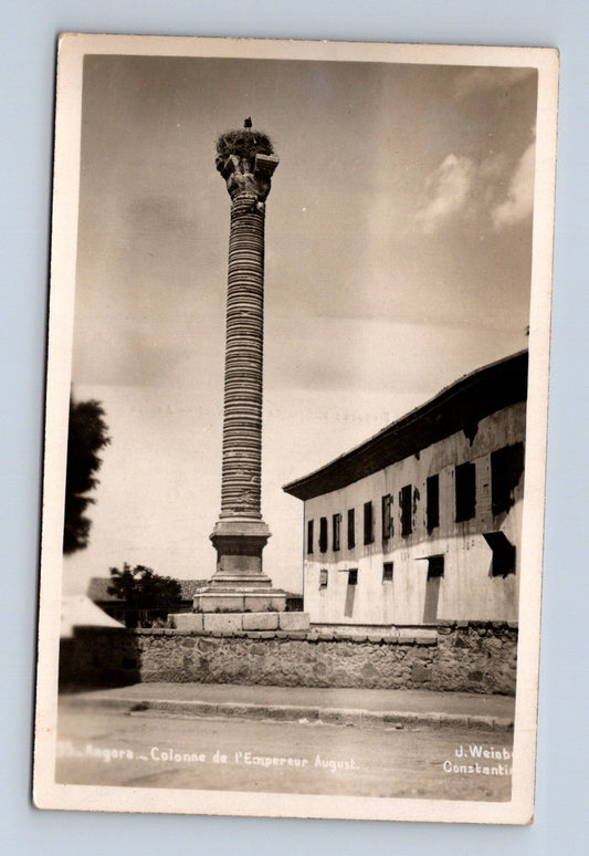 Pohlednice Turecko Angora Column of Augustus 1933 (M30603)