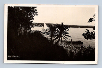 Pohlednice Chorvatsko Malinska plachetnice palmy 1941 (M30615)