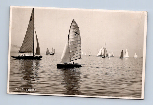 Pohlednice Bodensee plachetnice regata 1918 (M30617)