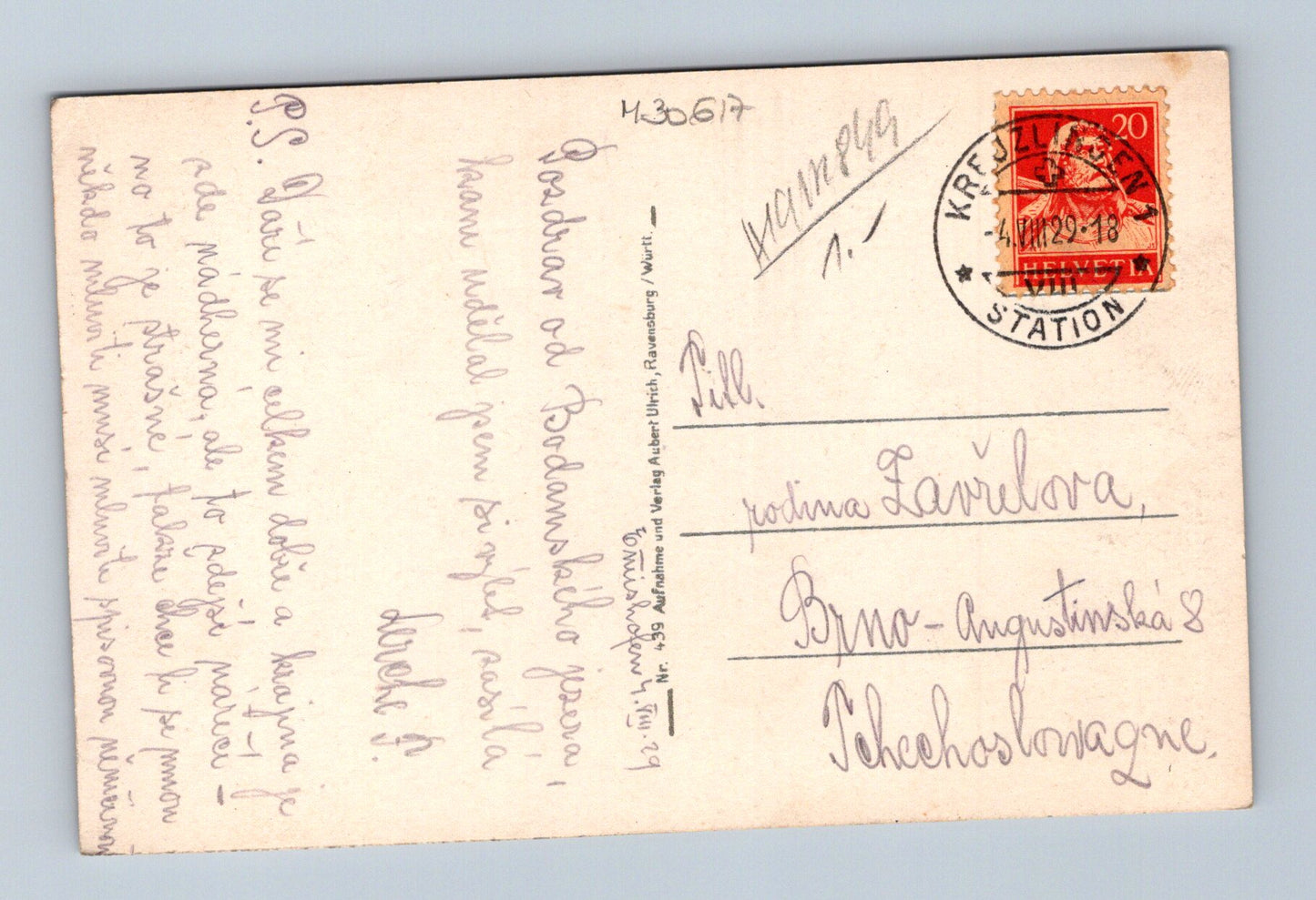 Pohlednice Bodensee plachetnice regata 1918 (M30617)