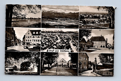 Pohlednice Německo Weilheim multi-view 1980 (M30625)