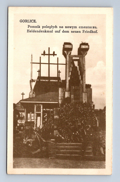 Pohlednice Polsko Gorlice válečný památník 1917 (M30628)