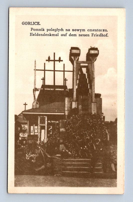 Pohlednice Polsko Gorlice válečný památník 1917 (M30628)