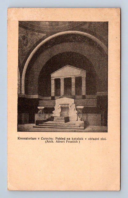 Pohlednice Švýcarsko Curych krematorium obřadní síň (M30629)