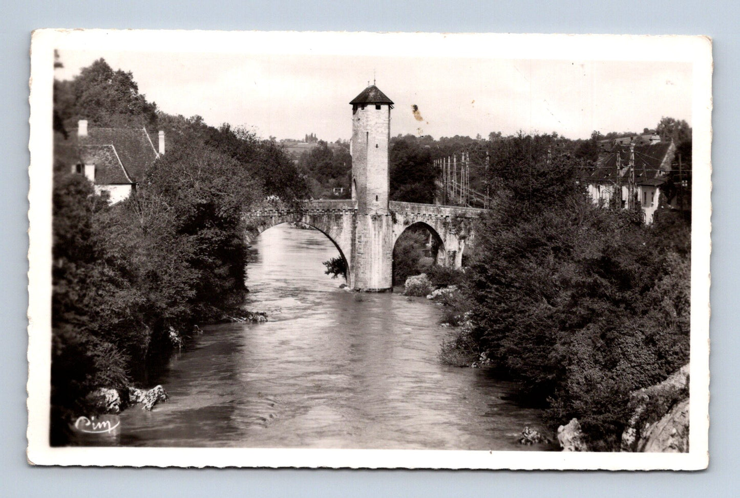Pohlednice Francie Orthez Pont Vieux 1956 (M30639)