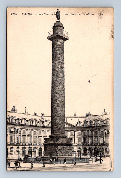 Pohlednice Francie Paříž Place Vendôme Kolona 1925 (M30648)