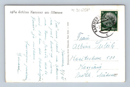 Pohlednice Rakousko Schloss Kammer am Attersee 1939 (M30658)