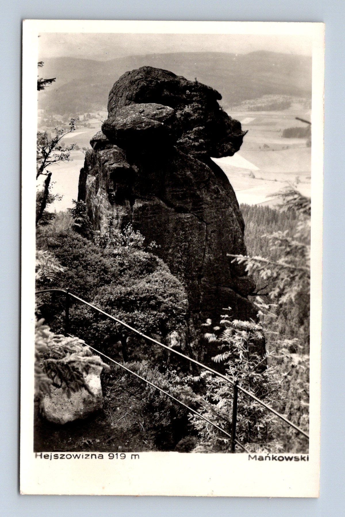 Pohlednice Polsko Hejszowizna 919 m, skalní útvary (M30665)