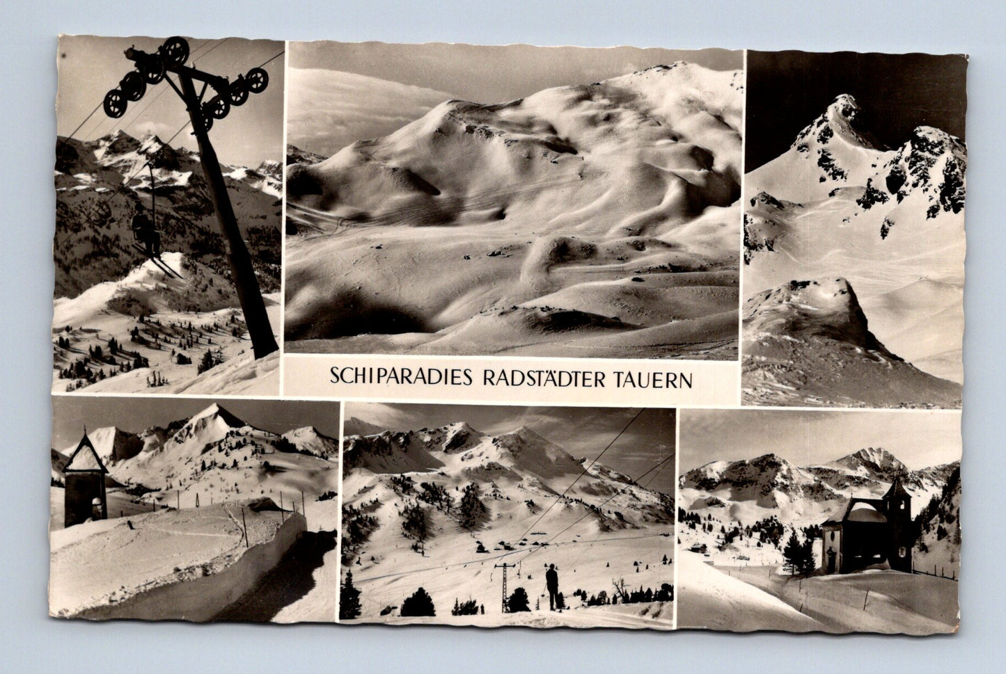 Pohlednice Rakousko Radstädter Tauern lyžařské středisko 1954 (M30668)