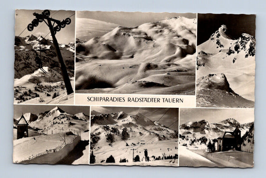 Pohlednice Rakousko Radstädter Tauern lyžařské středisko 1954 (M30668)