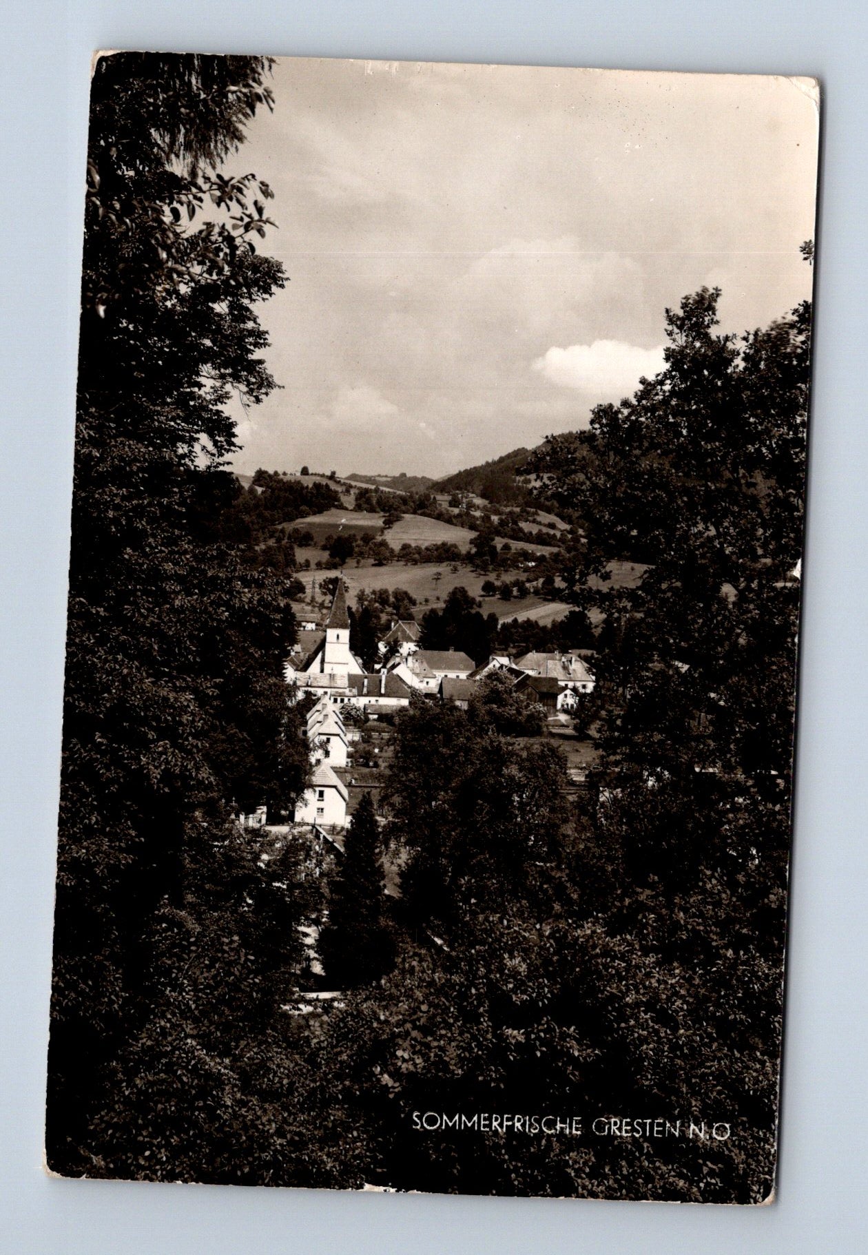 Pohlednice Rakousko Sommerfrische Cresten N.Ö. 1955 (M30669)