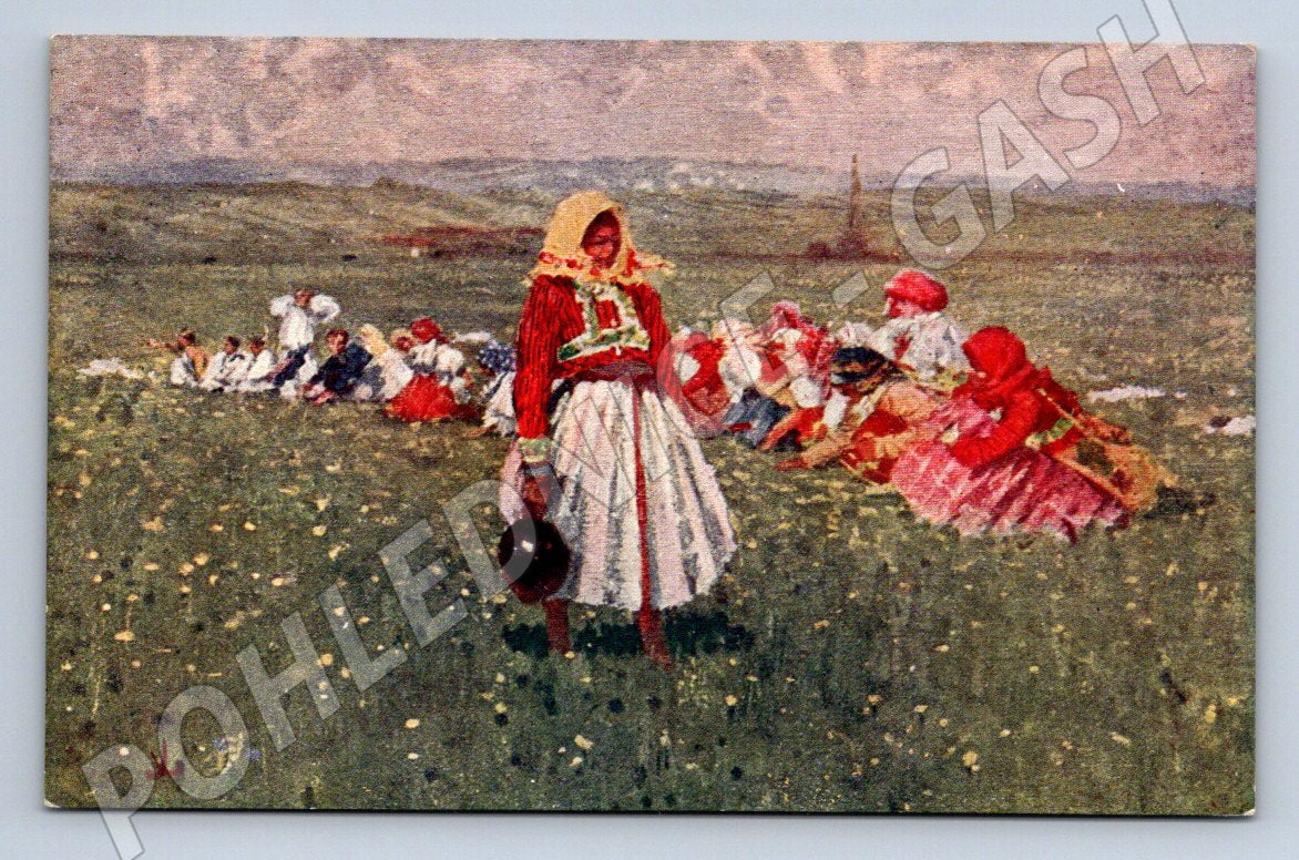 Postcard Joža Úprka Plečka ethnographic (M3067)