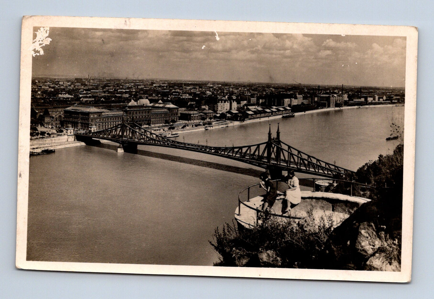 Pohlednice Maďarsko Budapešť most Gellértův vrch 1940 (M30675)