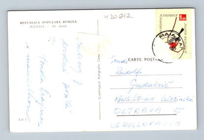 Pohlednice Rumunsko Mamaia pláž 1962 (M30682)