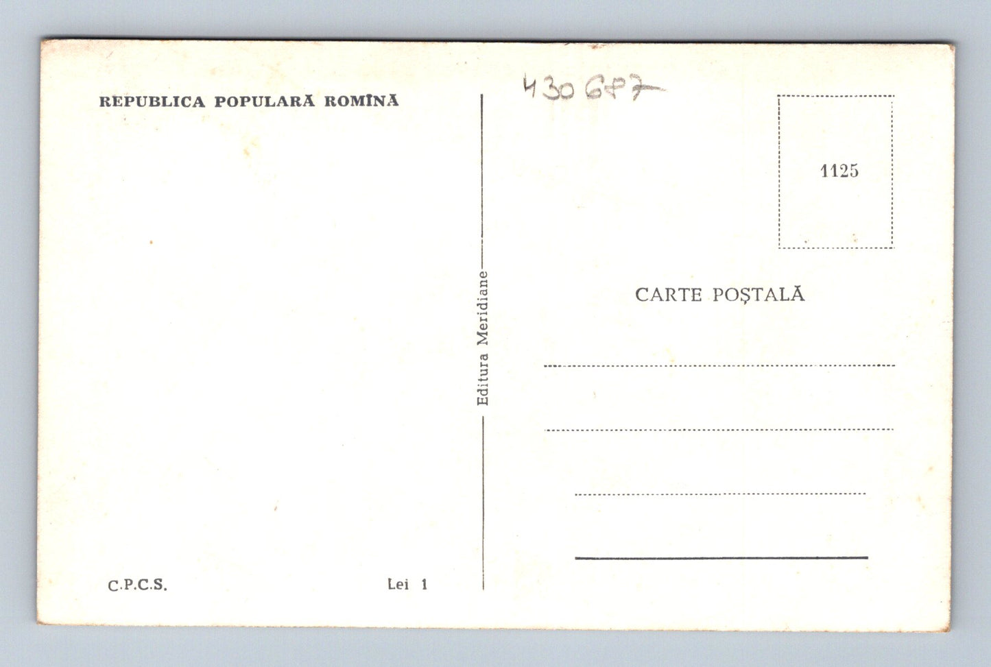 Pohlednice Rumunsko Râmnicu Vâlcea park V. I. Lenin 1950s (M30687)